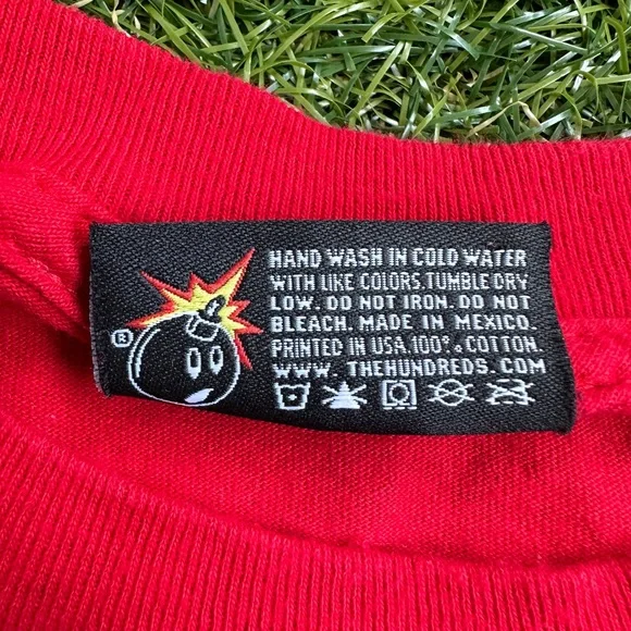 The Hundreds “Classic Script” Logo Short Sleeve Tee - Picture 5 of 5